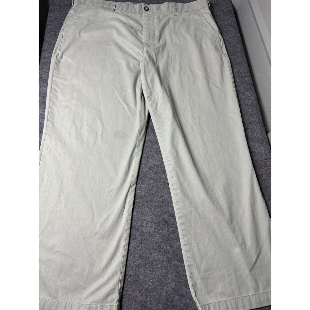 Craft & Barrow Classic Fit Straight Chino Pants Men's 40x30 Tan Flat Front